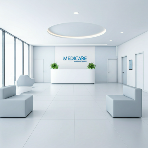 A clean, modern medical clinic lobby